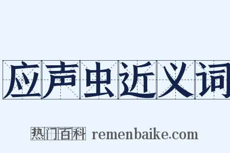 应声虫近义词是什么意思的图片